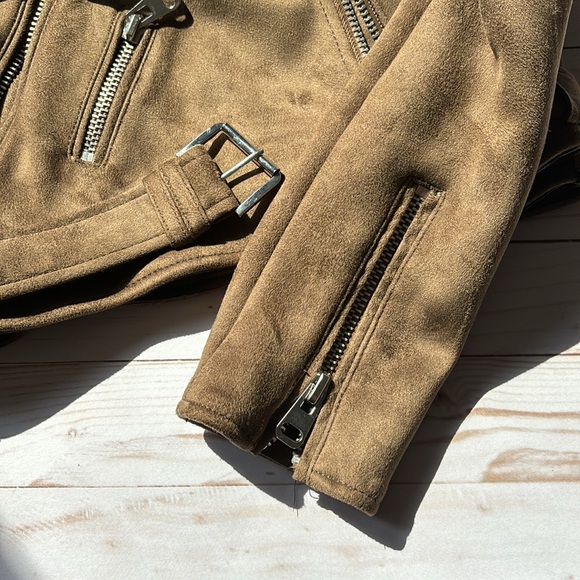 ZARA | Cropped Suede Jacket - Picture 6 of 9